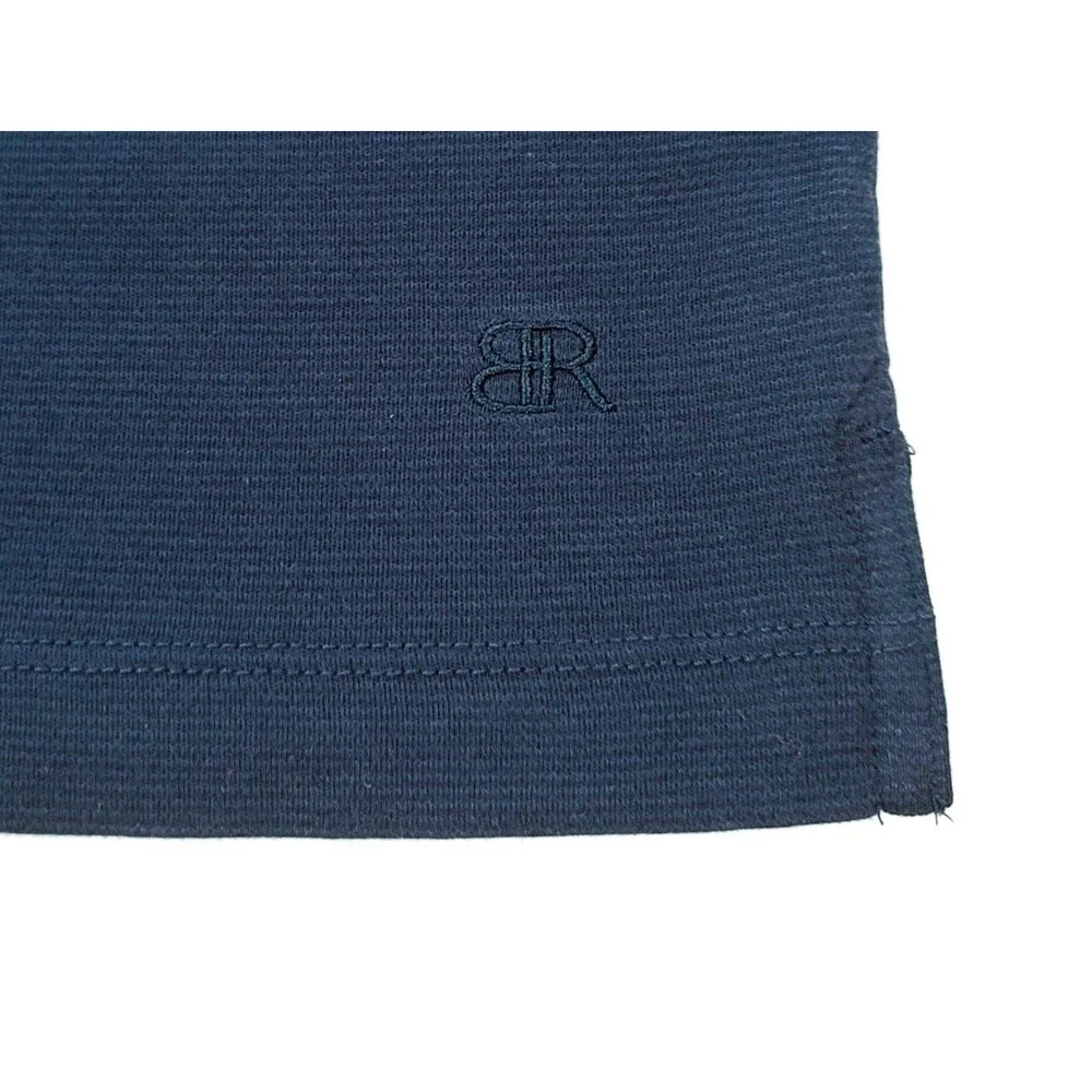 Banana Republic Men's XXL Luxe Touch Performance Tee 100% Cotton Blue Knit NWT